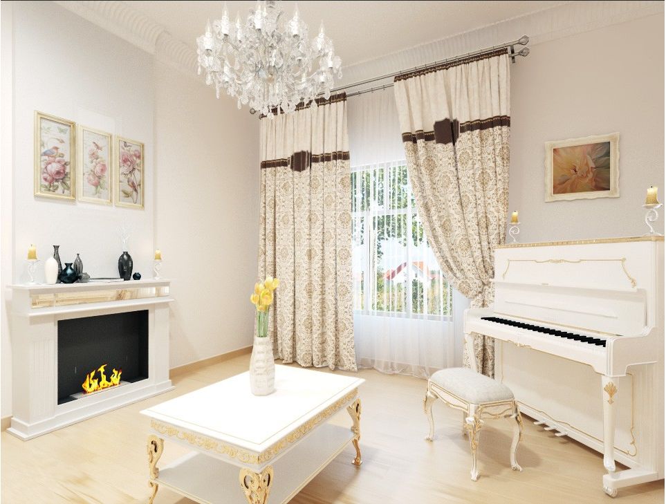 rideaux jacquard salon