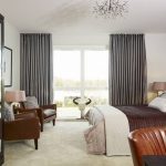 cortinas para idéias de foto de papel de parede cinza