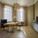 rideaux sur la conception de corniche de plafond