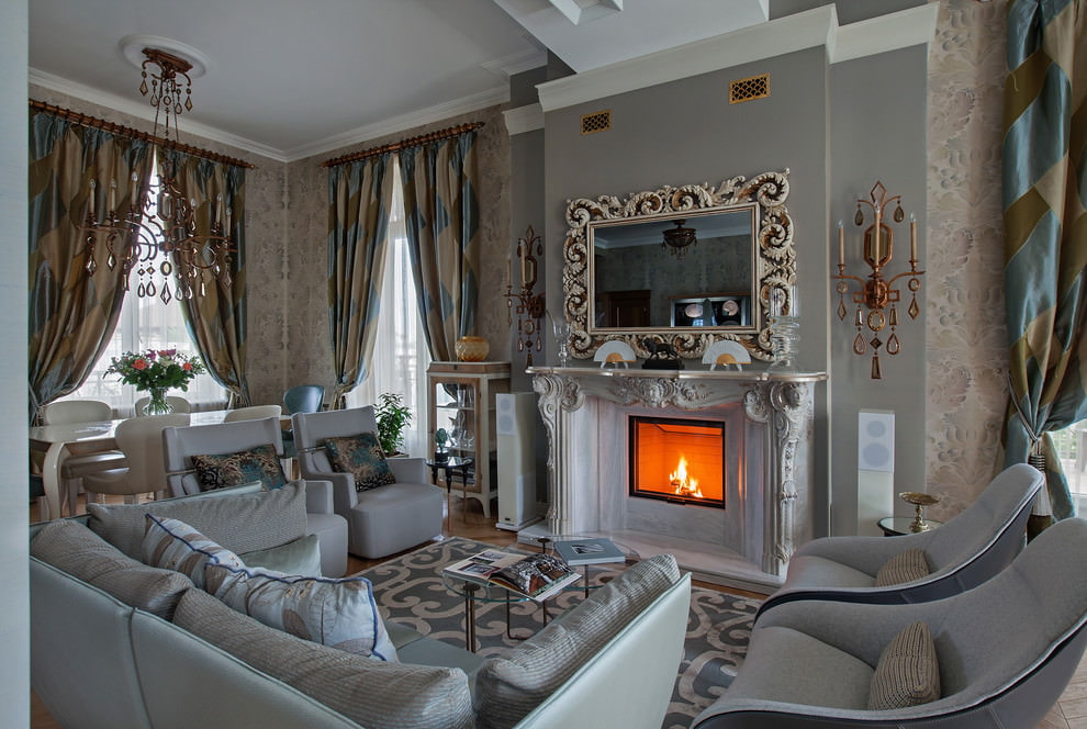 rideaux de style classique