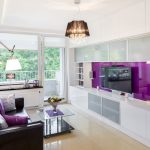 rideaux dans le salon lumineux