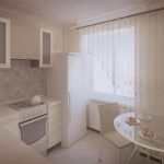 rideaux pour la cuisine dans Khrouchtchev photo