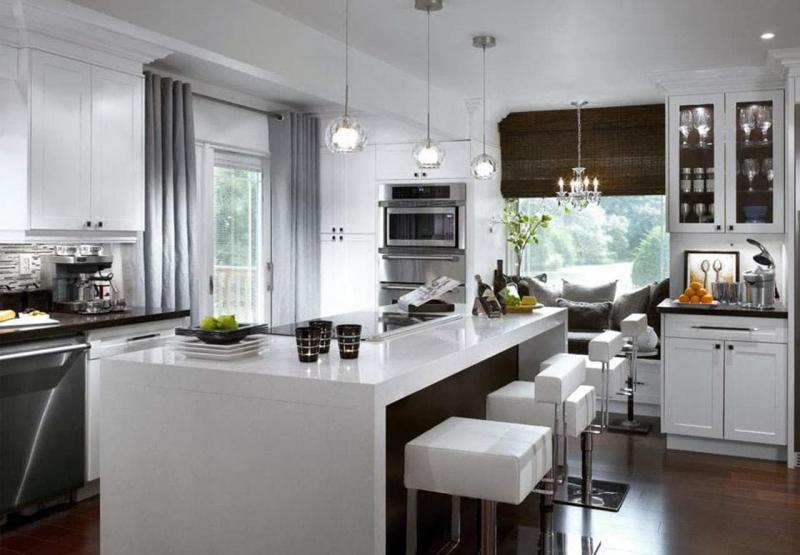 rideaux pour la cuisine dans un style moderne