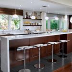 rideaux pour la cuisine dans une conception de photo de style moderne