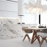 rideaux pour la cuisine dans le style des idées de minimalisme