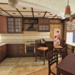 rideaux pour la cuisine dans le style oriental