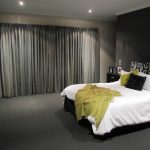 cortinas para idéias de design de papel de parede cinza