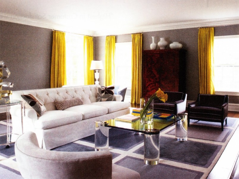 cortinas para design de interiores de papel de parede cinza