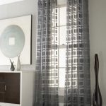 cortinas para idéias de design de papel de parede cinza