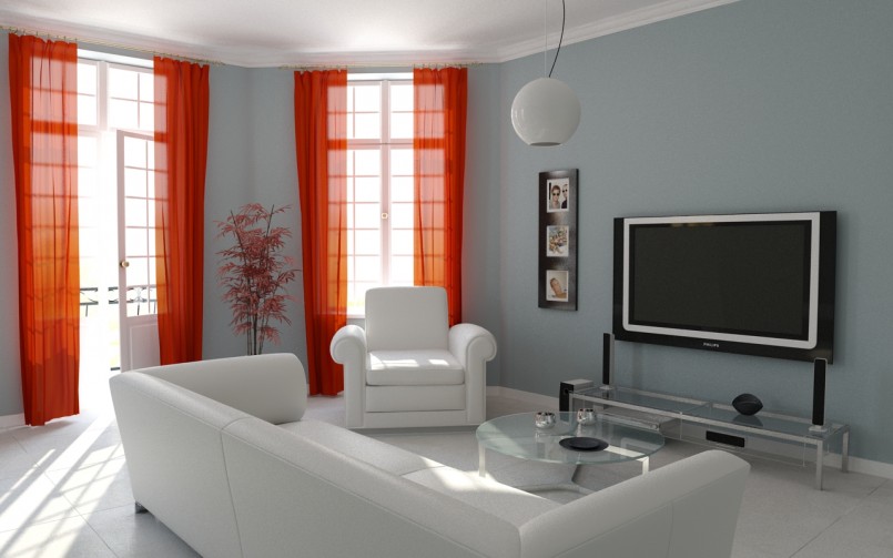 cortinas vermelhas para papel de parede cinza