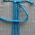 Attaching two threads to the starting rope