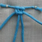 Weaving a flat knot rope blinds