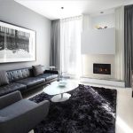 Hall intérieur dans les tons de gris