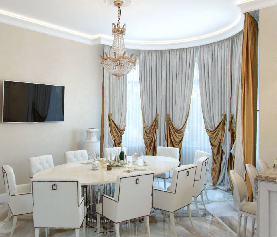 modern classic curtains interior design