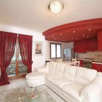 modern curtains in the living room design photo