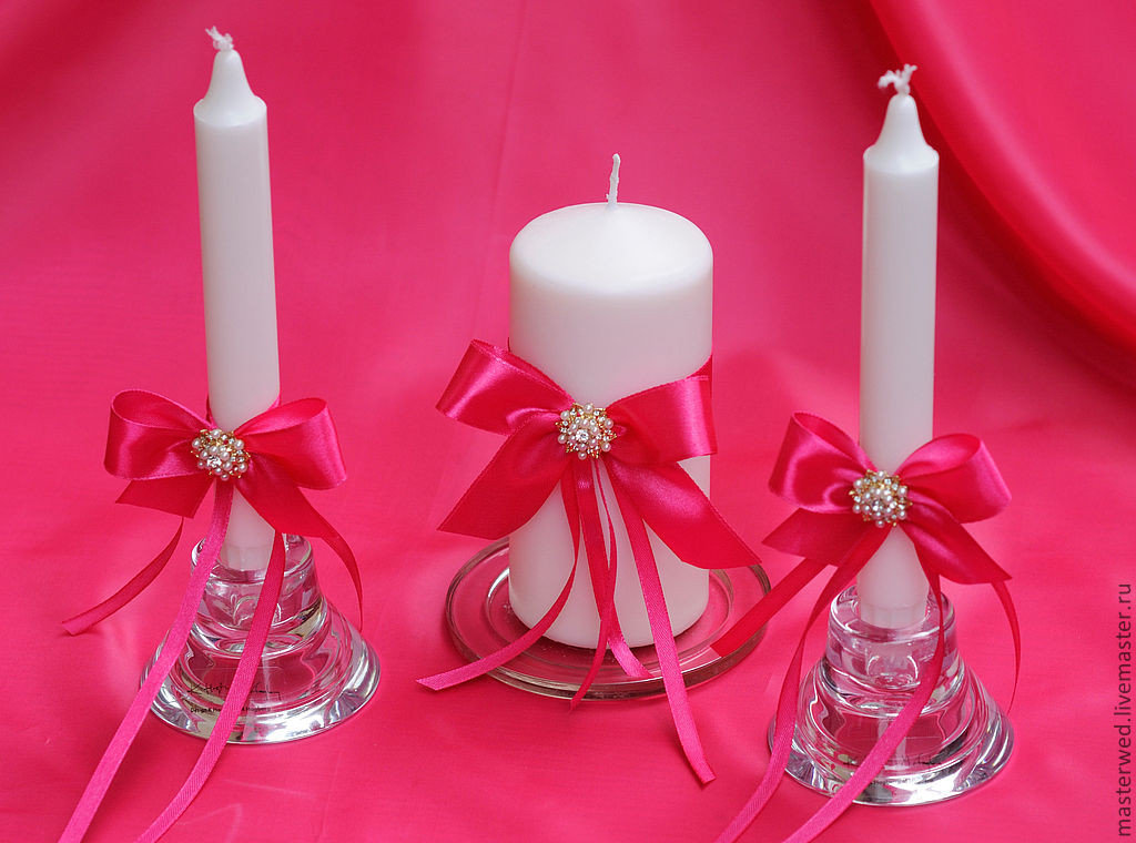 décoration de bougies de mariage