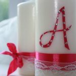 photo de décoration de bougies de mariage