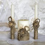 bougies de mariage idées bricolage