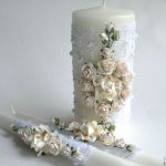 décoration de photo de bougies de mariage