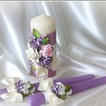 conception d'idées de bougies de mariage
