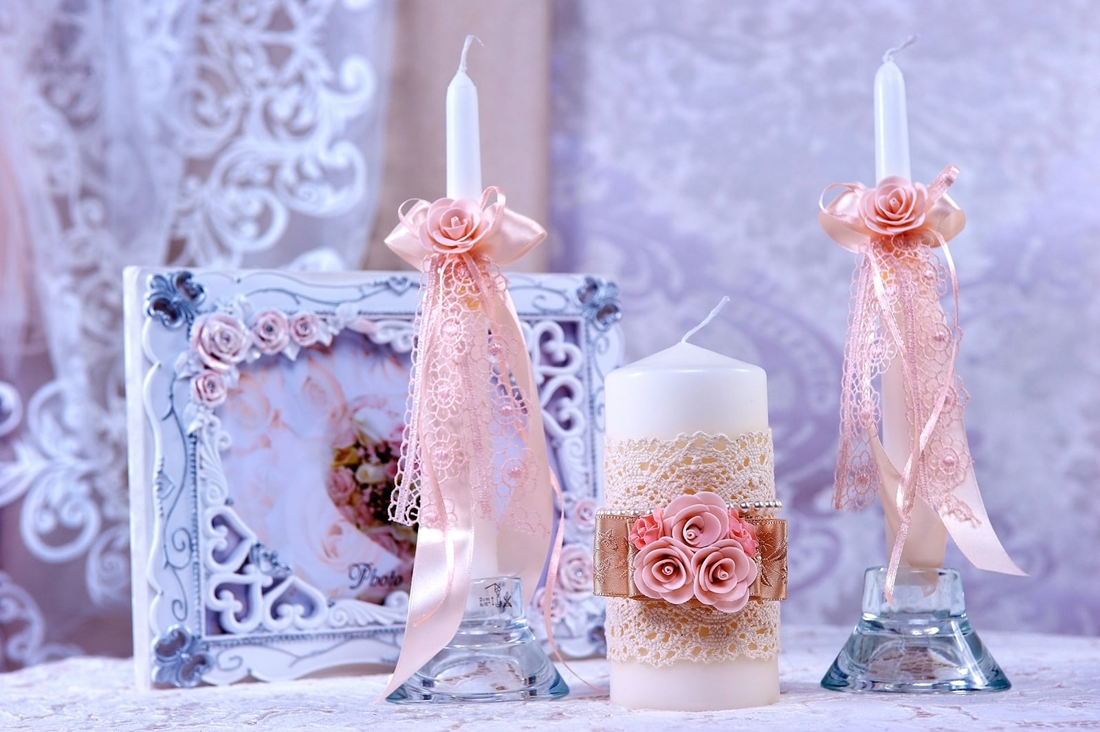idées de photo de bougies de mariage