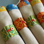 serviettes photo en tissu décor
