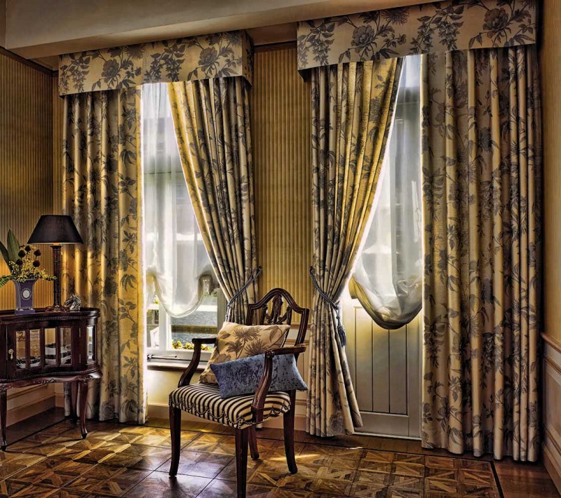 tissus pour rideaux à la maison