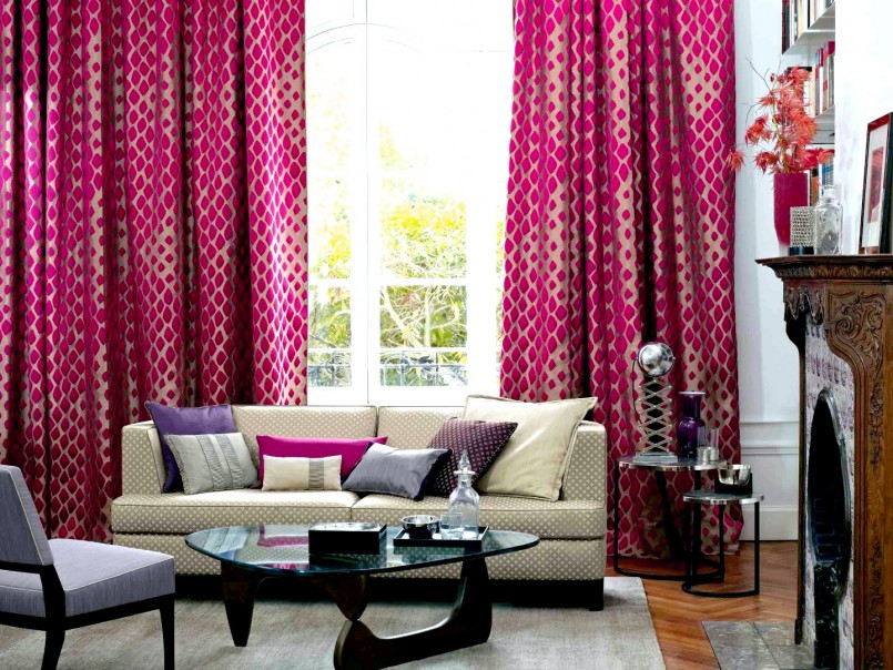 tissus pour rideaux photo interieur