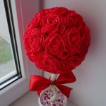 Topiaire de serviettes faire vous-même la décoration