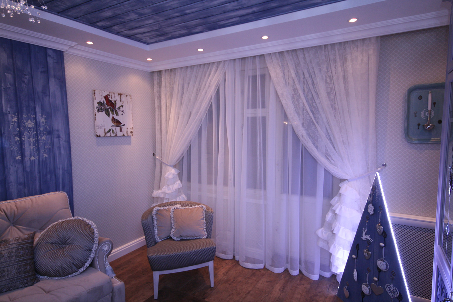 tulle en organza à l'intérieur