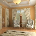 La décoration cosy des textiles de chambre à coucher dans une petite fleur