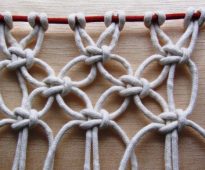 Motif géométrique de corde à linge