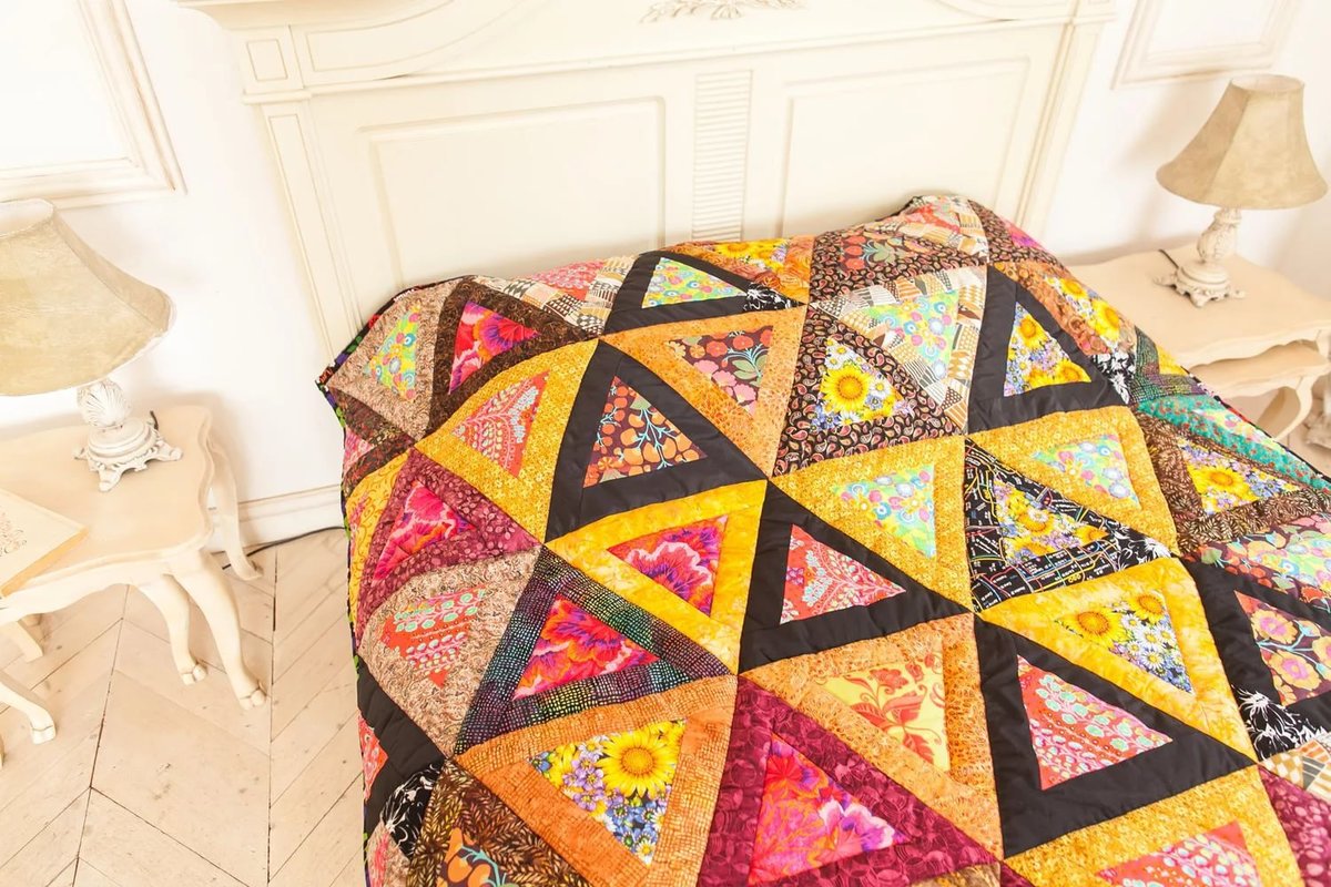 triangles de motif patchwork