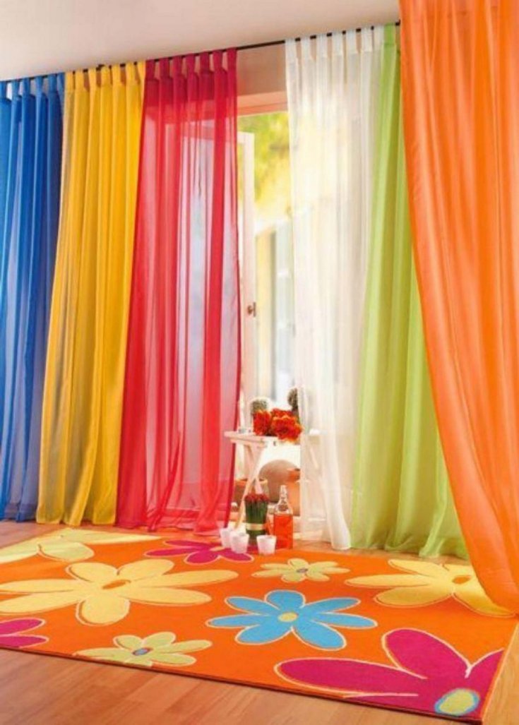 tulle brillant dans les options de photo intérieures