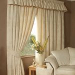 rideaux jacquard crème