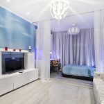 foto de design de cortinas de zoneamento de quarto
