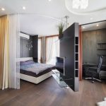 quarto zoneamento cortinas idéias opções