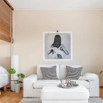 foto de interior de cortinas de zoneamento de quarto