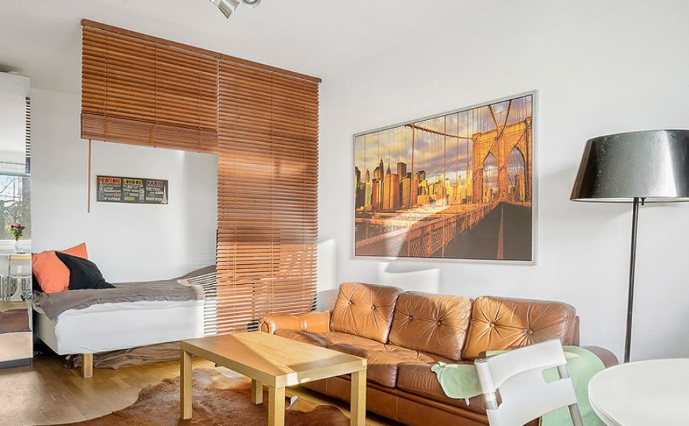quarto zoneamento cortinas interior ideas