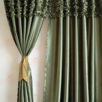 rideaux courts en satin