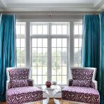 rideaux turquoise design photo
