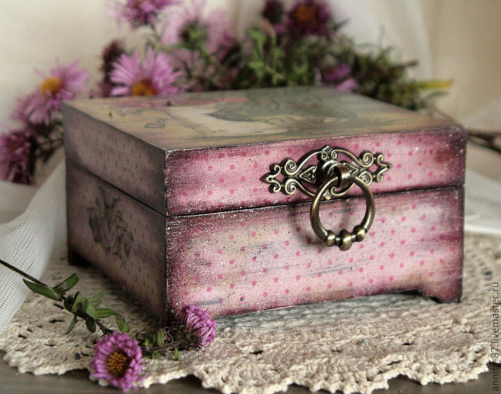 decoupage bijoux boite photo decor