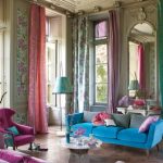 rideau design pour intérieur de salon