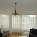 rideaux d'organza dans le salon