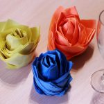 roses de serviettes photo design