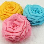 roses de décoration de serviettes