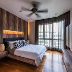 tulle moden di dalam bilik tidur