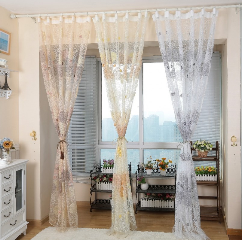 idées de fenêtre de tulle