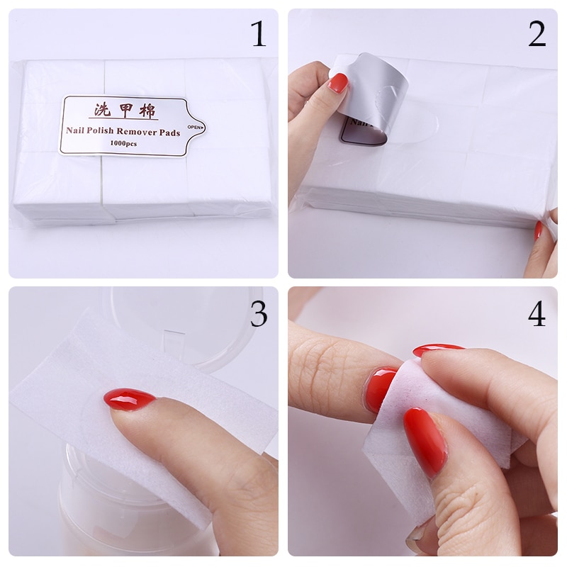 lingettes non pelucheuses pour vernis à gel