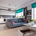 idées de design de rideaux turquoise